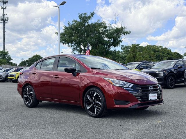 Red (Scarlet) 2024 Nissan Versa Sedan Front-Wheel Drive Continuously Variable Transmission