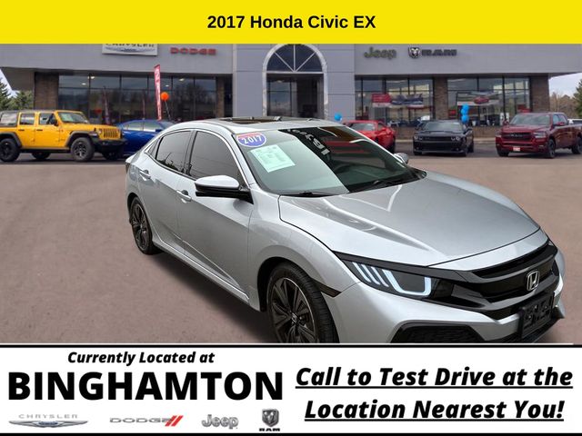 Silver 2017 Honda Civic Hatchback Hatchback Front-Wheel Drive Continuously Variable Transmission