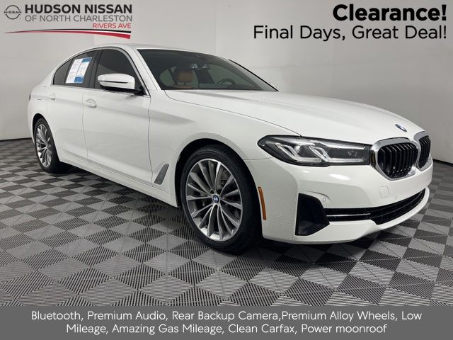 Alpine White 2023 BMW 5 Series 530i RWD Sedan Rear-Wheel Drive 8-Speed Automatic
