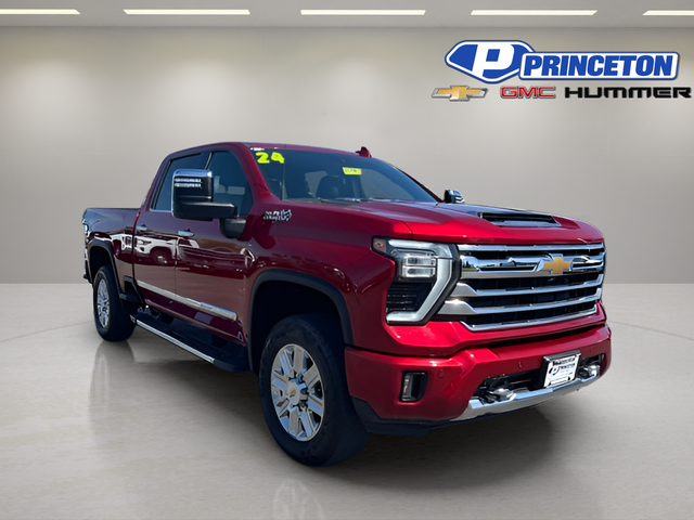 Radiant Red 2024 Chevrolet Silverado 2500HD High Country Crew Cab 4WD Pickup Truck Four-Wheel Drive Automatic