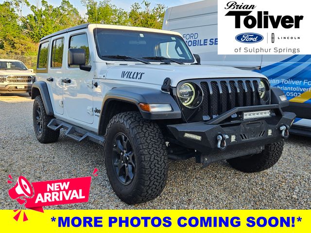 Bright White Clearcoat 2020 Jeep Wrangler Unlimited Willys 4WD SUV / Crossover Four-Wheel Drive 8-Speed Automatic