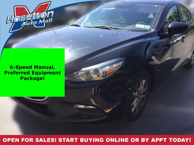 Jet Black Mica 2017 Mazda MAZDA3 Sport Sedan Front-Wheel Drive 6-Speed Manual
