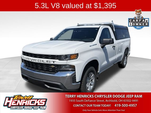 Summit White 2021 Chevrolet Silverado 1500 Pickup Truck 4X2 6-Speed Automatic Overdrive