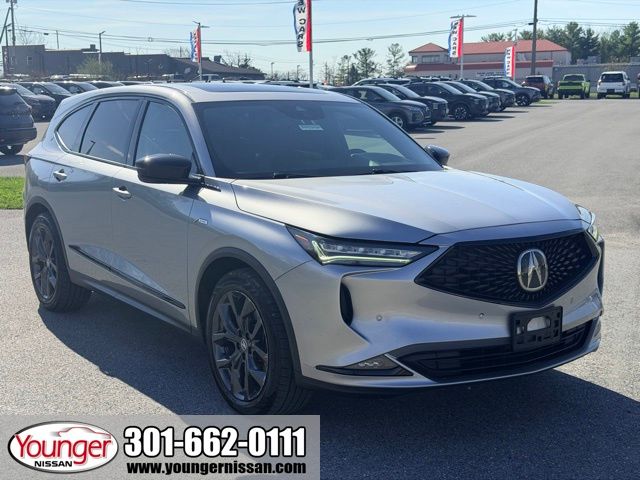 Lunar Silver Metallic 2022 Acura MDX SH-AWD with A-SPEC Package SUV / Crossover All-Wheel Drive Automatic