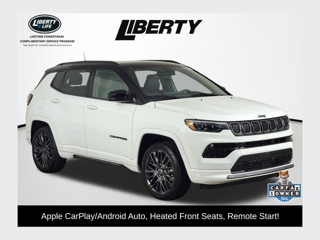 Bright White Clearcoat 2023 Jeep Compass SUV / Crossover Four-Wheel Drive Automatic