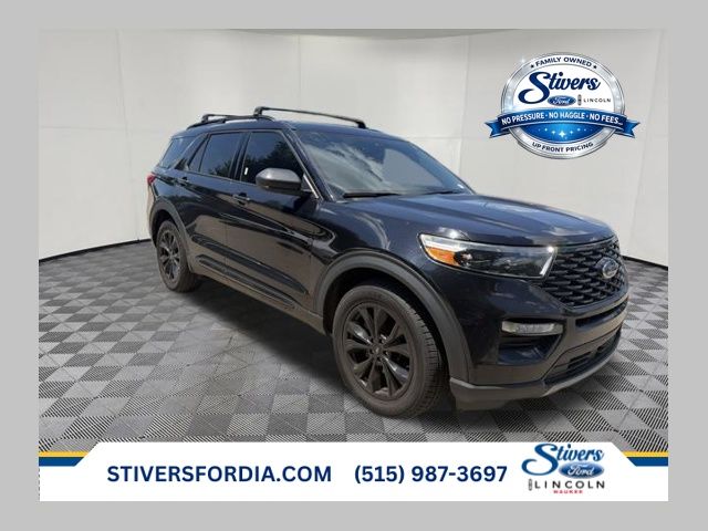 Black Metallic 2021 Ford Explorer SUV / Crossover All-Wheel Drive Automatic