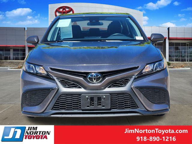 Used 2023 Toyota Camry SE with VIN 4T1G11AK8PU792737 for sale in Tulsa, OK