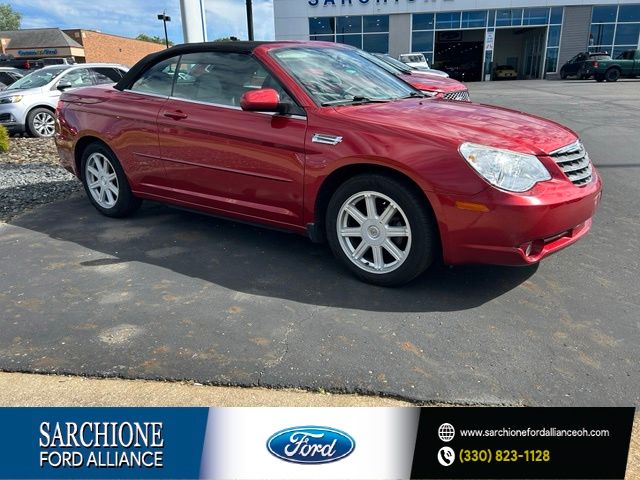 Inferno Red Crystal Pearlcoat/Black Vinyl Top 2008 Chrysler Sebring Convertible Front-Wheel Drive 4-Speed Automatic