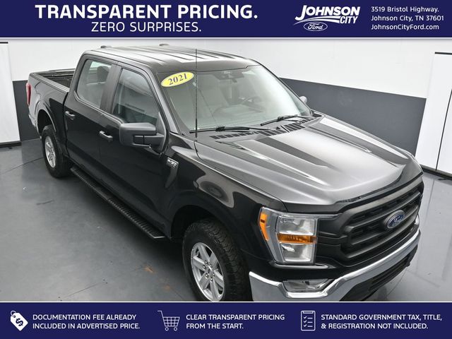 Black Metallic 2021 Ford F-150 XL SuperCrew 4WD Pickup Truck Four-Wheel Drive Automatic