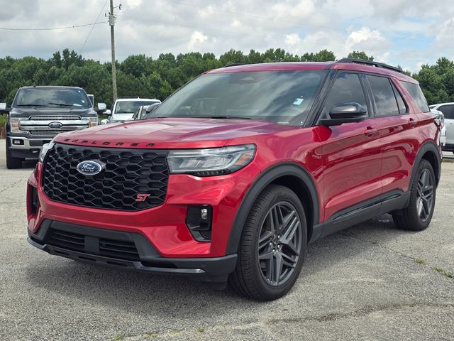 Red Metallic 2025 Ford Explorer SUV / Crossover All-Wheel Drive Automatic