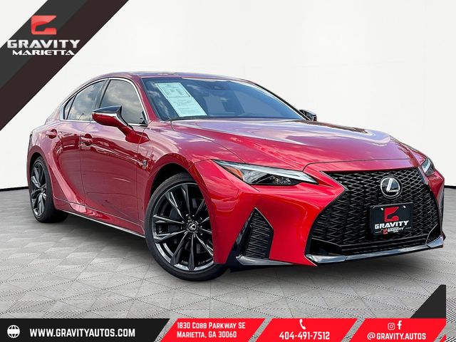 Infrared 2024 Lexus IS Sedan Rear-Wheel Drive 8-Speed Automatic