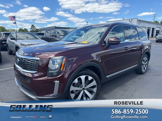 Red (Sangria) 2021 Kia Telluride SUV / Crossover All-Wheel Drive 8-Speed Automatic