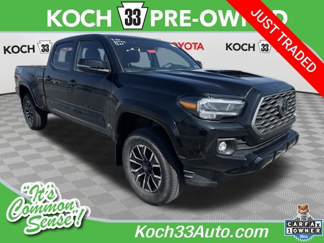 Black 2023 Toyota Tacoma TRD Sport Double Cab LB 4WD Pickup Truck Four-Wheel Drive 6-Speed Automatic