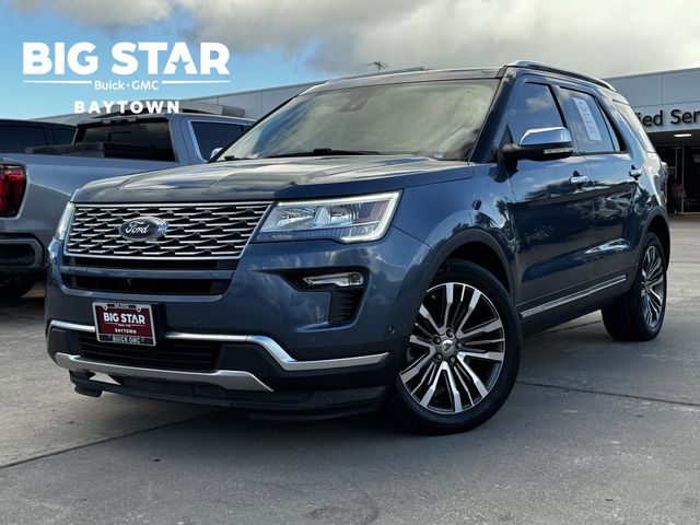 2019 Ford Explorer Platinum Blue at Bayway Chrysler Dodge Jeep Ram