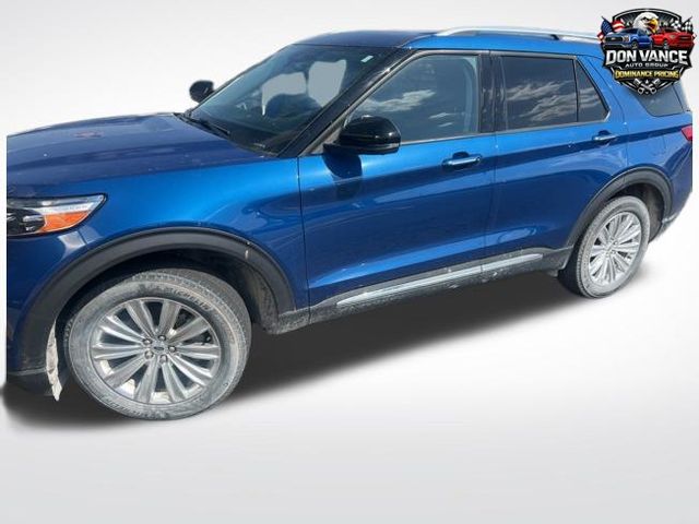 Blue Metallic 2023 Ford Explorer Limited AWD SUV / Crossover All-Wheel Drive Automatic