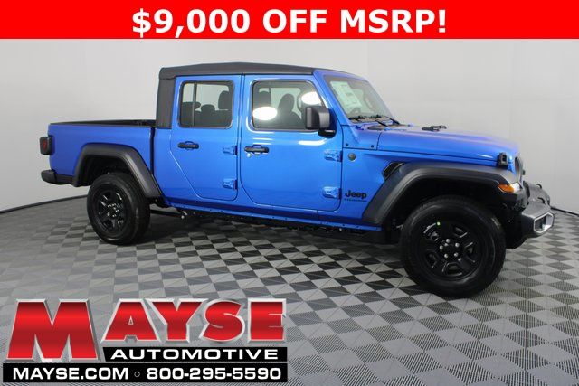 hydro blue pearlcoat 2026 Jeep Gladiator Sport Crew Cab 4WD Pickup Truck Four-Wheel Drive 8-Speed Automatic
