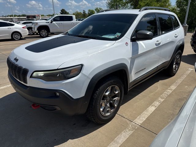 Bright White Clearcoat 2019 Jeep Cherokee Trailhawk 4WD SUV / Crossover Four-Wheel Drive 9-Speed Automatic