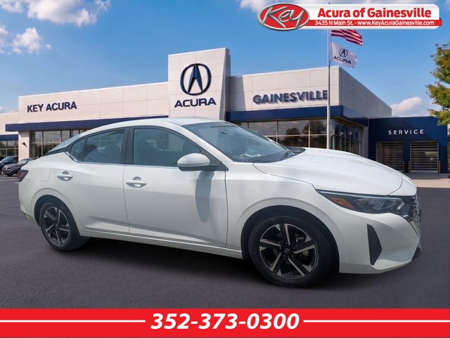 White (Fresh Powder) 2024 Nissan Sentra Sedan Front-Wheel Drive Continuously Variable Transmission