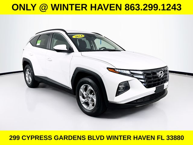 White Pearl 2024 Hyundai Tucson SUV / Crossover All-Wheel Drive 8-Speed Automatic