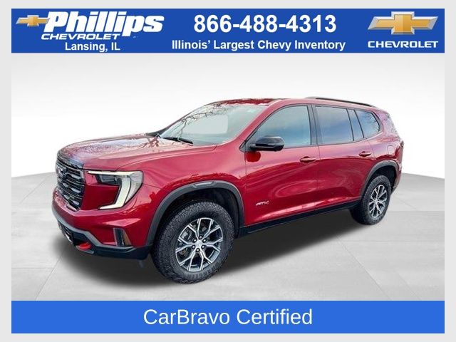 Volcanic Red Tintcoat 2024 GMC Acadia AT4 AWD SUV / Crossover Four-Wheel Drive 8-Speed Automatic