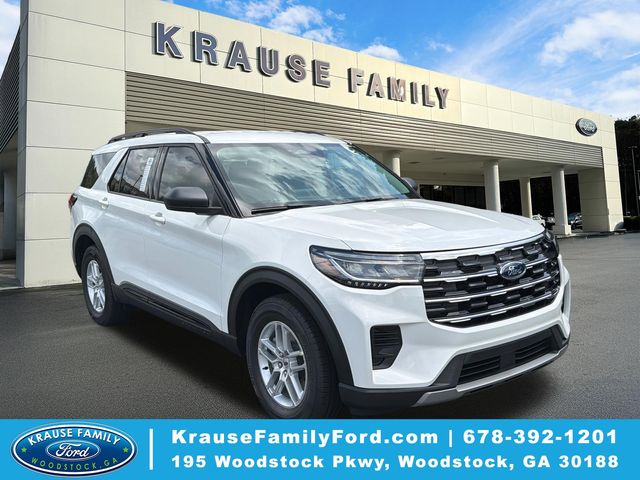 Star White Metallic Tri-Coat 2026 Ford Explorer SUV / Crossover Rear-Wheel Drive Automatic
