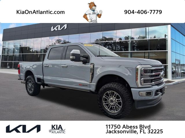 Gray Metallic 2024 Ford F-250 Super Duty Pickup Truck Four-Wheel Drive Automatic