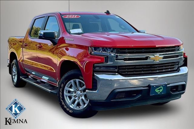 Red Hot 2021 Chevrolet Silverado 1500 Pickup Truck Four-Wheel Drive 8-Speed Automatic