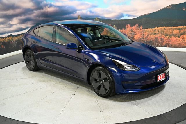 Deep Blue Metallic 2023 Tesla Model 3 Sedan Rear-Wheel Drive 1-Speed Automatic