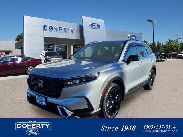 Lunar Silver Metallic 2024 Honda CR-V Hybrid Sport Touring AWD SUV / Crossover All-Wheel Drive Continuously Variable Transmission