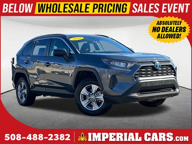 Magnetic Gray Metallic 2022 Toyota RAV4 Hybrid LE AWD SUV / Crossover All-Wheel Drive Continuously Variable Transmission