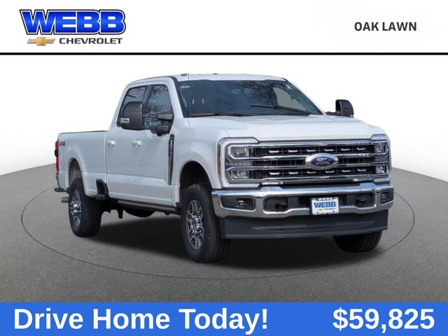 White Metallic 2024 Ford F-350 Super Duty Lariat Crew Cab 4WD Pickup Truck Four-Wheel Drive Automatic