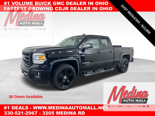 Onyx Black 2015 GMC Sierra 1500 Base Double Cab 4WD Pickup Truck Four-Wheel Drive 6-Speed Automatic Overdrive