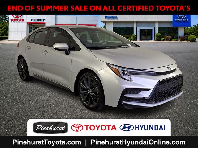 Silver 2025 Toyota Corolla Sedan Front-Wheel Drive Continuously Variable Transmission
