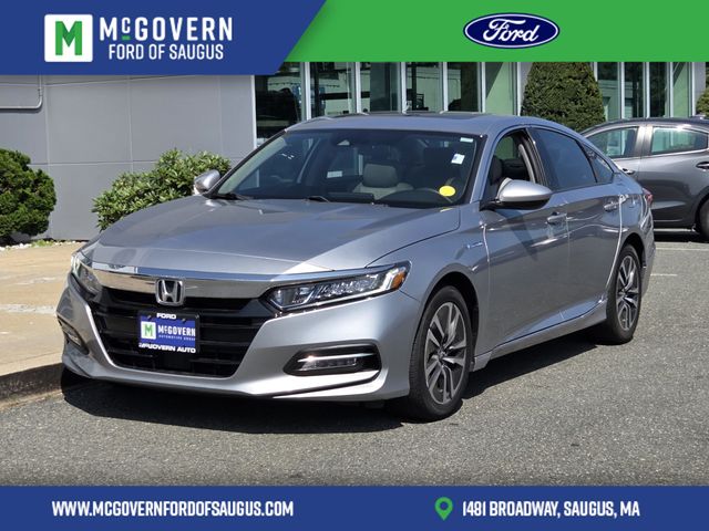 Lunar Silver Metallic 2019 Honda Accord Hybrid Sedan Front-Wheel Drive Continuously Variable Transmission