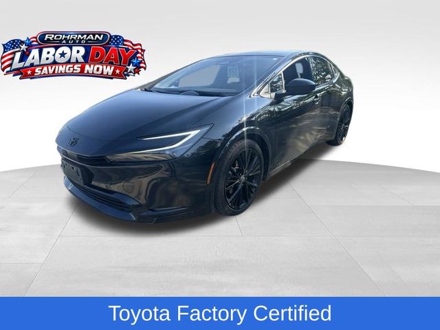 Midnight Black Metallic 2025 Toyota Prius Hatchback All-Wheel Drive Continuously Variable Transmission
