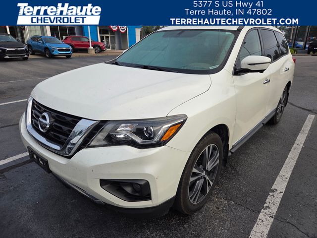 Pearl White 2017 Nissan Pathfinder SUV / Crossover Four-Wheel Drive Continuously Variable Transmission