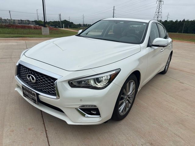 Majestic White 2024 INFINITI Q50 Sedan All-Wheel Drive 7-Speed Automatic Overdrive