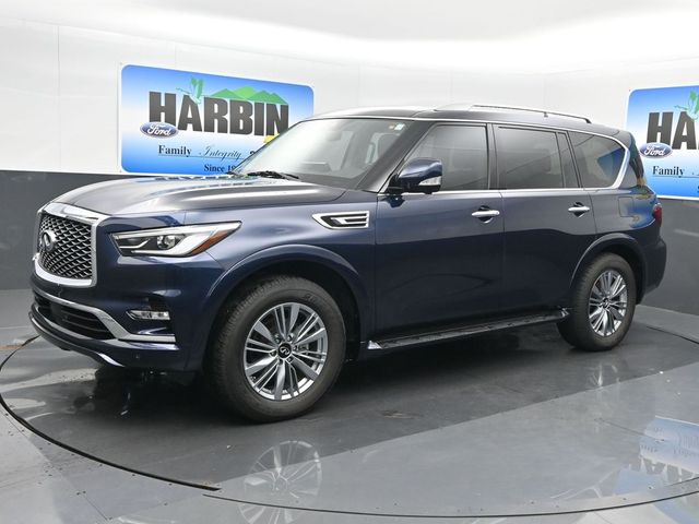 Blue 2024 INFINITI QX80 Luxe 4WD SUV / Crossover All-Wheel Drive 7-Speed Automatic
