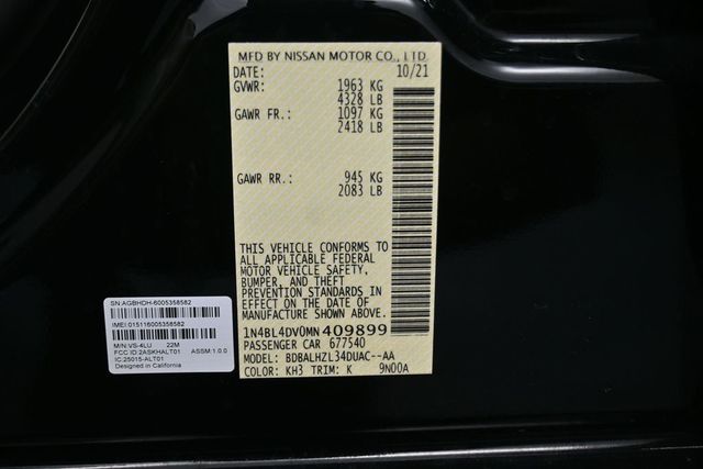 2021 Nissan Altima 2.5 SV Black at DeMontrond Mazda