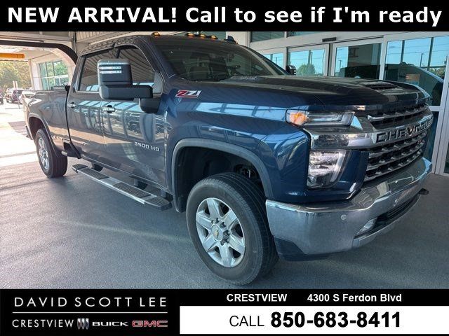 Northsky Blue Metallic 2021 Chevrolet Silverado 3500HD LTZ Crew Cab 4WD Pickup Truck Four-Wheel Drive Automatic