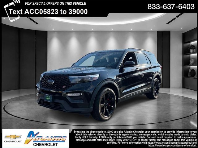 Black Metallic 2021 Ford Explorer SUV / Crossover All-Wheel Drive Automatic