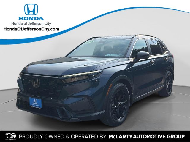Canyon River Blue Metallic 2024 Honda CR-V Hybrid SUV / Crossover Front-Wheel Drive Continuously Variable Transmission