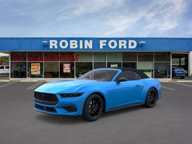 Grabber Blue Metallic 2025 Ford Mustang EcoBoost Convertible RWD Convertible Rear-Wheel Drive Automatic