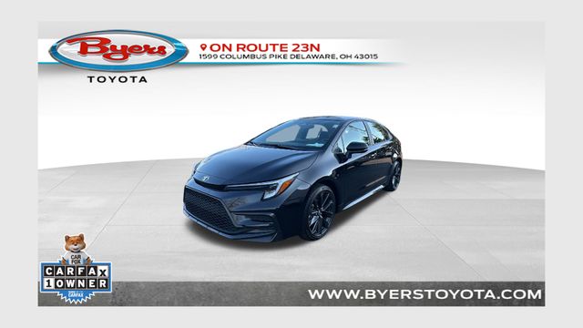 Midnight Black Metallic 2024 Toyota Corolla SE FWD Sedan Front-Wheel Drive Continuously Variable Transmission