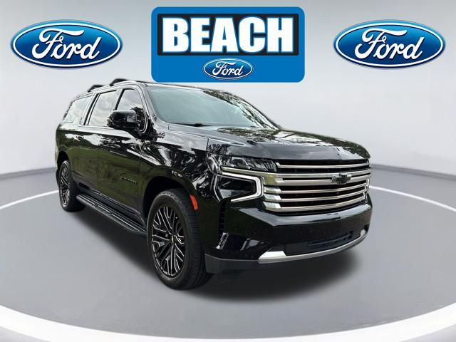 Black 2021 Chevrolet Suburban SUV / Crossover Four-Wheel Drive 