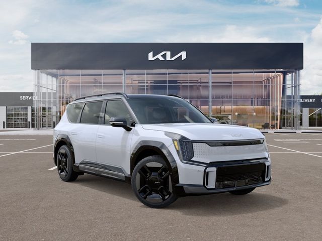 Glacier White/Ebony Black 2026 Kia EV9 GT-Line AWD SUV / Crossover All-Wheel Drive 1-Speed Automatic