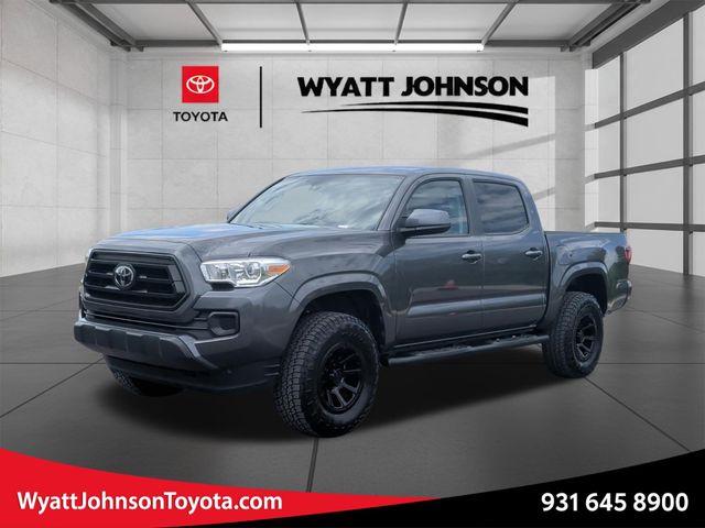 Magnetic Gray Metallic 2022 Toyota Tacoma SR I4 Double Cab RWD Pickup Truck 4X2 6-Speed Automatic