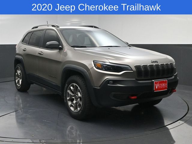 2020 Jeep Cherokee Trailhawk Beige at DeMontrond Automotive Group
