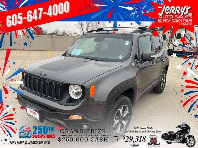 Gray (Granite Crystal Metallic Clearcoat) 2020 Jeep Renegade Trailhawk 4WD SUV / Crossover Four-Wheel Drive 9-Speed Automatic