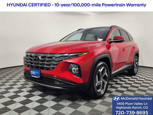 Calypso Red 2023 Hyundai Tucson SUV / Crossover All-Wheel Drive 8-Speed Automatic